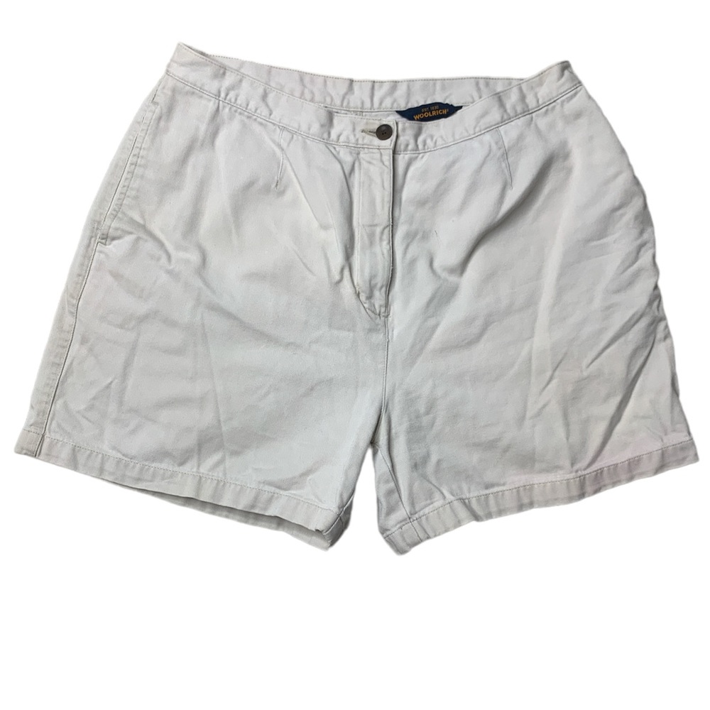 Size 12 Woolrich Khaki Shorts 100% Cotton SEE DESCRIPTION